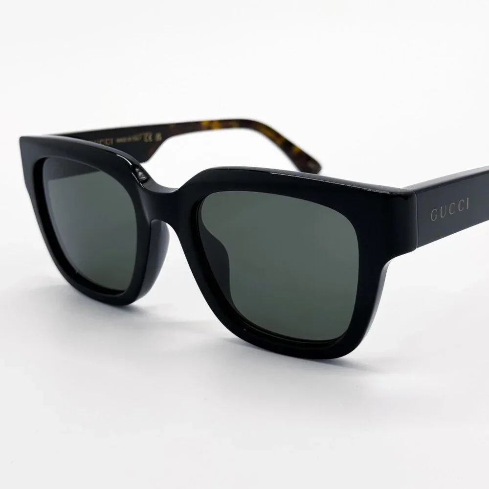 NEW GUCCI GG1670SK 001 UNISEX BLACK HAVANA GREY SUNGLASSES GUCCI